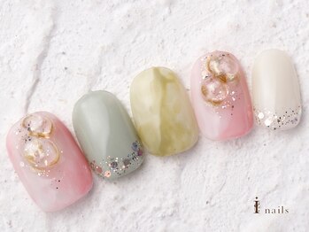 アイネイルズ 横浜WEST店(I-nails)/スプリングニュアンス 9480円