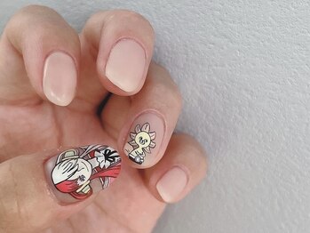 ホイップ(Whip)/ONE PIECE 手書きネイル