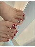【8月限定☆】FOOTネイルデザイン＋オフ無料コース70分¥8000