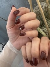 プルメリアドット(Plumeria.)/今期トレンドボルドーネイル