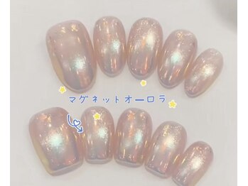 リリー 渋谷店(Lily)/【オーロラマグネットネイル】