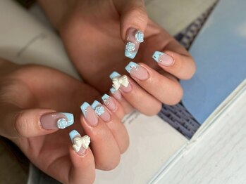 アース コアフュールボーテ 笛吹店(EARTH coiffure beaute)/パステルフレンチ¥12500