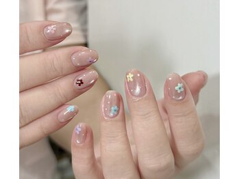 ファンシー 三軒茶屋店(Fancy)/春ネイル/桜/ワンホン