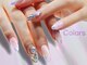 カラーズ広尾 ネイルラウンジ(Colors Hiroo Nail Lounge)の写真/透明感にきらめきを添えた、遊び心のある最旬アート[パラジェル/フィルイン/マグネット]