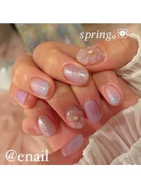 ぷっくりフラワーネイル