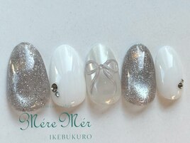 手描きリボンネイル