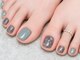 エム ネイル(M nail)の写真/夏のお洒落は足元から抜かりなく♪見る度に気分が上がるデザインに！巻爪ケアジェルメニューもあり◎