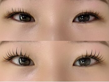 アンジェリック 大阪江坂店(Angelic)の写真/【話題の&Healthy/アンドヘルシー導入！】エクステと自まつげが自然に馴染み、大人可愛いぱっちりeyeに☆