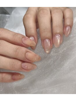 夏のおすすめ桃ネイル