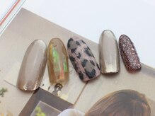 ネイルサロン ティディ(TIDY)/レオパードネイル/ミラーネイル