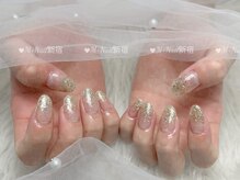 エムプラスネイル 新宿(M+Nail)/ラメグラデーション