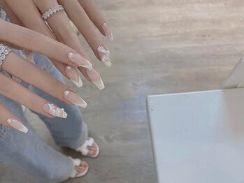 スカルプ×フレンチネイル