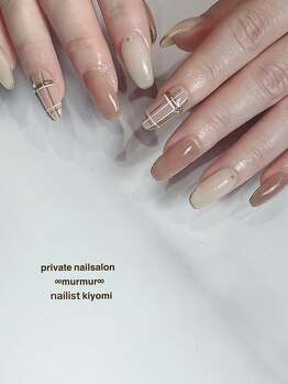 マーマ 八戸ノ里店(murmur)/チェックネイル