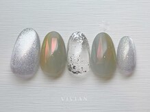 ヴィヴィアン ネイル(Vivian nail)/オーロラ夏ネイル