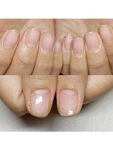 マニエネイル(mani e nail)/自爪ケアでちゅるちゅるネイル