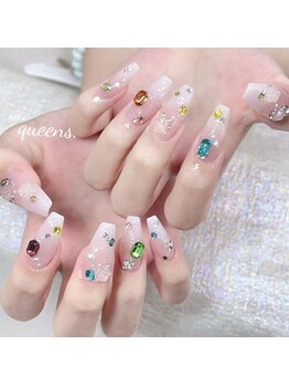 クイーンズビューティーサロン 新宿本店(Queen's beauty salon)/長さだし ビジュ パラジェル