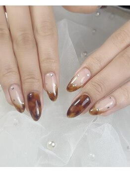 持込ネイル×べっ甲♪