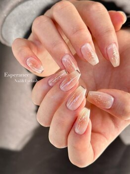 エスペラーンス 松原店(Esperance)の写真/【河内天美】自爪が短い、折れやすい方にもオススメ★ご希望の本数からOK★指先を見るのが楽しみに♪