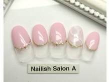 ネイリッシュサロン エー(Nailish Salon A)/大理石フレンチネイル