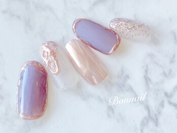 ネイルアンドアイラッシュ ボネール 銀座店(lash Bounail)/マット ミラー ニュアンス