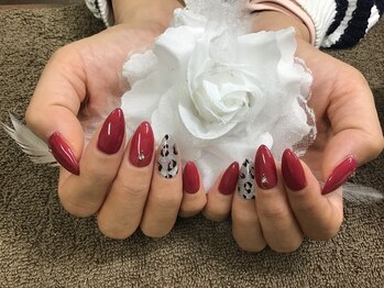 ネイルルーム 千美(room)/レオパードネイル♪