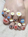 キャラクターフットネイル