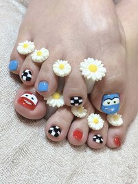 キャラクターフットネイル