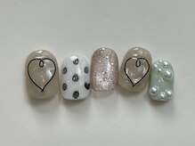 ネイルメゾン 天神店(NAIL MAISON)/ワイヤーハートドットマグ¥8000