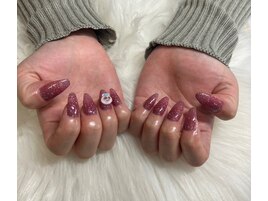 ワンカラーフラッシュネイル