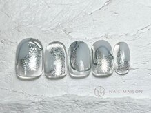 ネイルメゾン 渋谷店(NAIL MAISON)/ニュアンスシルバー￥5800