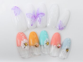 ネイルサロンセレーネ(Selene)/フラワーアートネイル