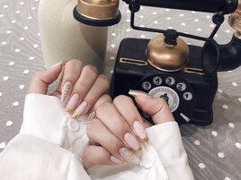 スカルプ×フレンチネイル