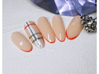 ネイルアンドコー (Nail&co.)/チェックフレンチ