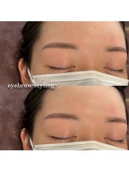 ビューステージ アイブロウサロン 広島/ナチュラルな平行眉◎