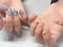 ネイルニコ(nail nico)/ぷっくりパールネイル/9,020円