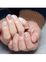 たゆ ネイル(たゆnail)/ ニュアンスフラワーネイル