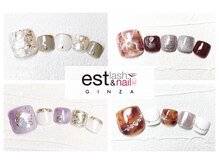 エストラッシュアンドネイル 銀座店(est lash&nail)の雰囲気（秋のトレンドデザイン♪同時施術も可能！【フットネイル】）