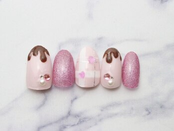 池袋ネイルサロン イイネイル(Ee-Nail)/とろりんチョコネイル全員￥8500