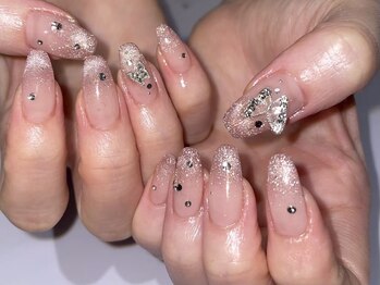 オーシャンネイル 新宿店(Ocean nail)/キラキラグラデネイル