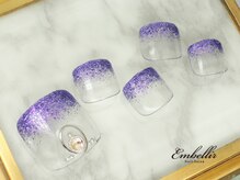 アンベリール 横浜店(Embellir)/(622)ラメ・スタッズFootネイル