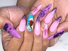 アン ジョーヌドラゴ/【ロングネイル】派手カラー