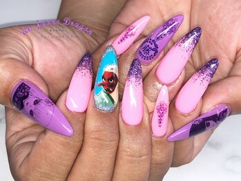 アン ジョーヌドラゴ/【ロングネイル】派手カラー