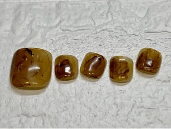 ネイルメゾン 天神店(NAIL MAISON)/べっ甲柄インクもやもや¥11000