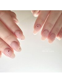 うるんと透け感ベージュ
