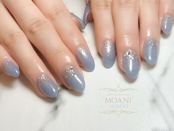 モアニヒロオ 広尾駅前店(MOANI Hiroo)/爽やかシアーブルーネイル☆