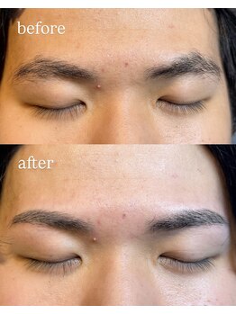 エン 新宿(enne.)/プロによる左右対称メンズ眉毛