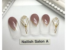 ネイリッシュサロン エー(Nailish Salon A)/エスニックフレンチネイル