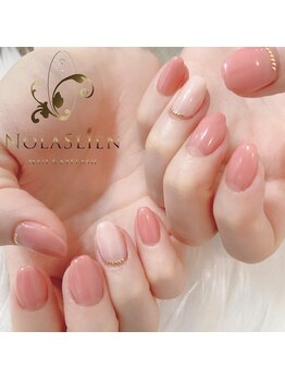 ノーラスリエン(Nolaslien)/卒入学式ネイル ベージュピンク