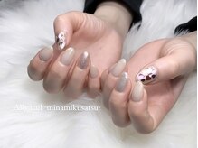 アリーネイル 南草津店(Ally nail)/ハートホロシンプルネイル
