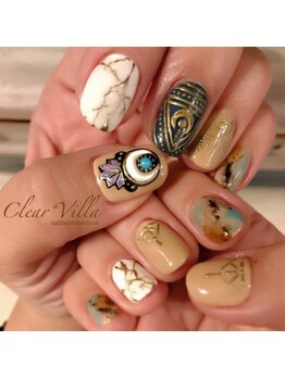 ネイルサロンクリアヴィラ(nail salon clear villa)/ジュエリーアート×天然石